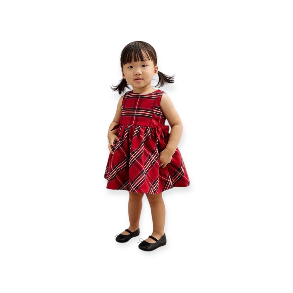 Carter's Toddler Girls Plaid Cotton Sateen Dress 4t
